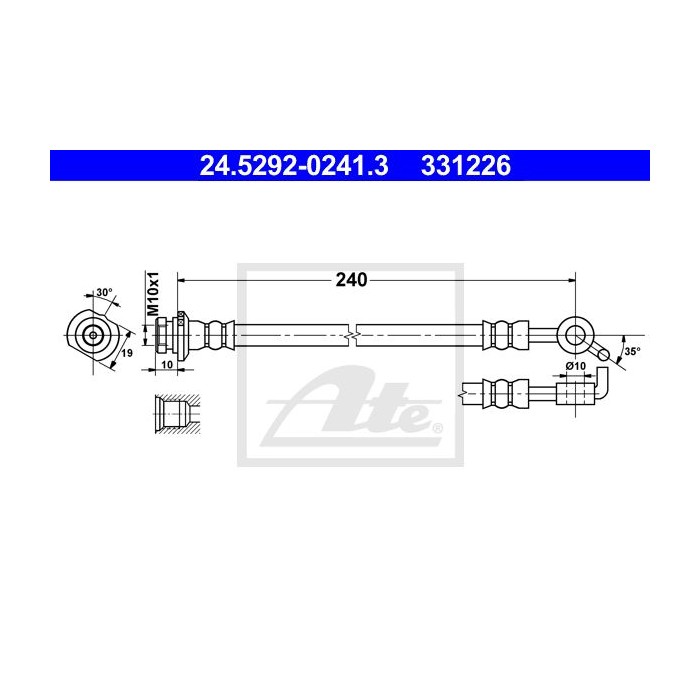ATE Bremsschlauch 24.5292-0241.3