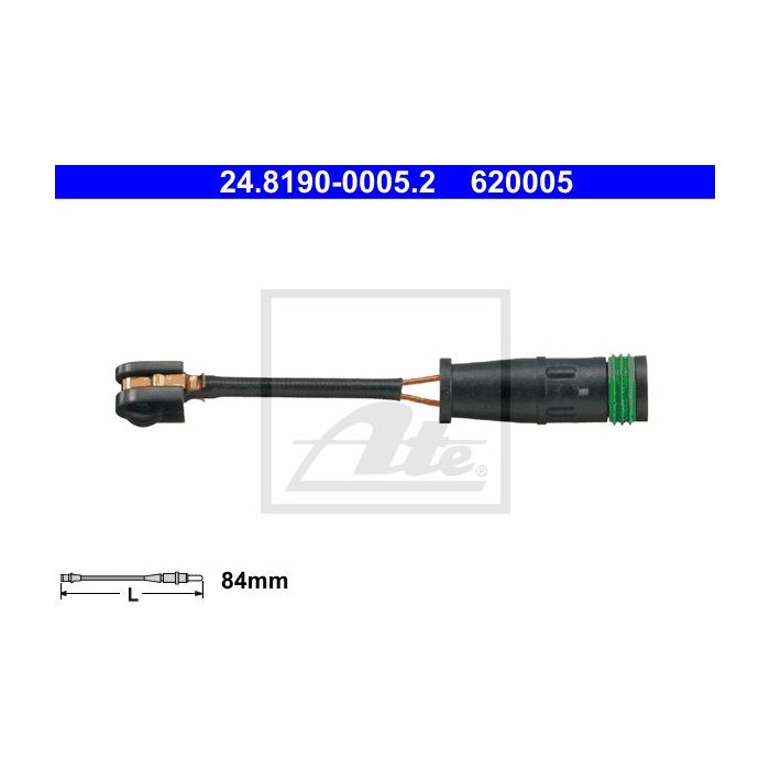 ATE Warnkontakt, Bremsbelagverschleiß 24.8190-0005.2