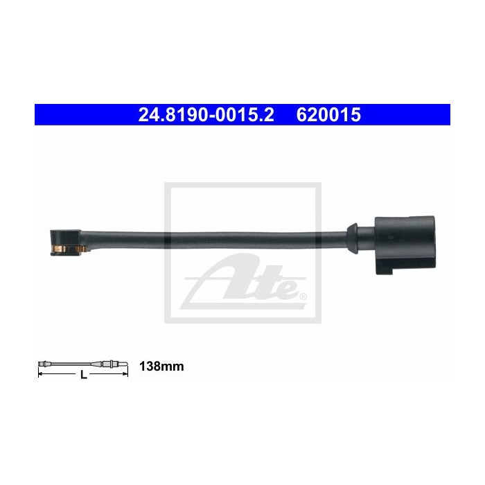 ATE Warnkontakt, Bremsbelagverschleiß 24.8190-0015.2