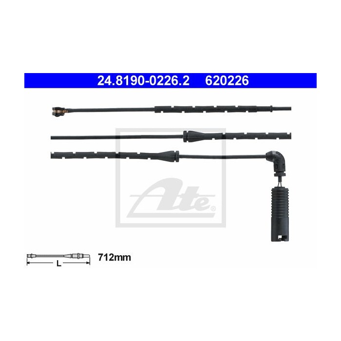 ATE Warnkontakt, Bremsbelagverschleiß 24.8190-0226.2