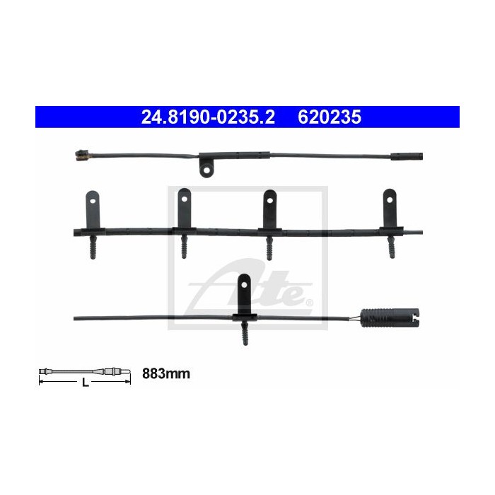 ATE Warnkontakt, Bremsbelagverschleiß 24.8190-0235.2