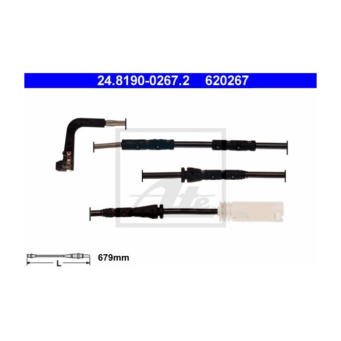 ATE Warnkontakt, Bremsbelagverschleiß 24.8190-0267.2