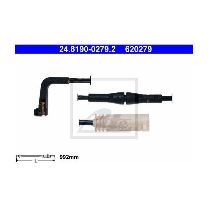 ATE Warnkontakt, Bremsbelagverschleiß 24.8190-0279.2