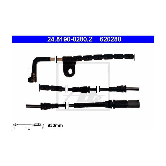 ATE Warnkontakt, Bremsbelagverschleiß 24.8190-0280.2