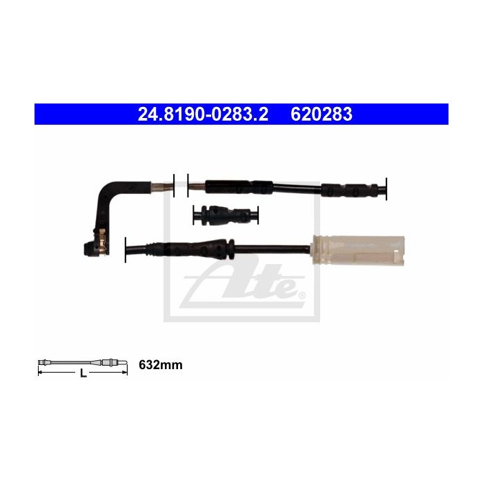 ATE Warnkontakt, Bremsbelagverschleiß 24.8190-0283.2