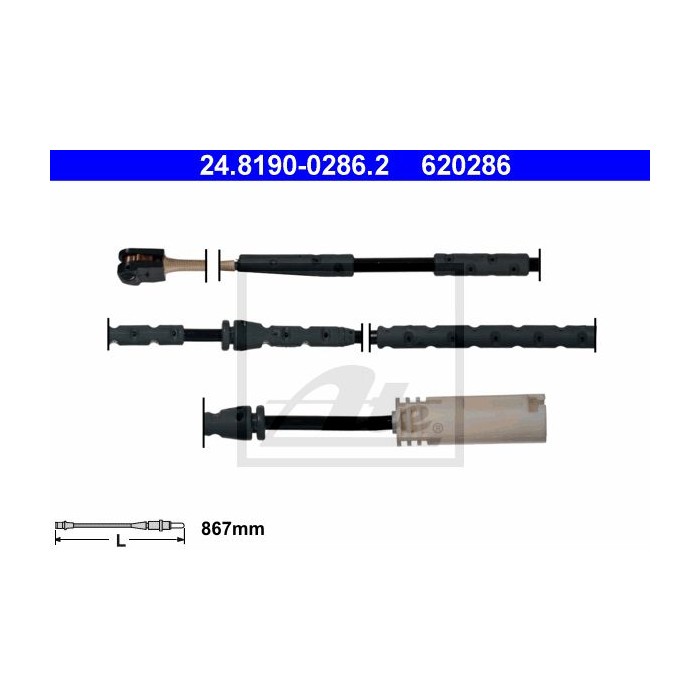 ATE Warnkontakt, Bremsbelagverschleiß 24.8190-0286.2