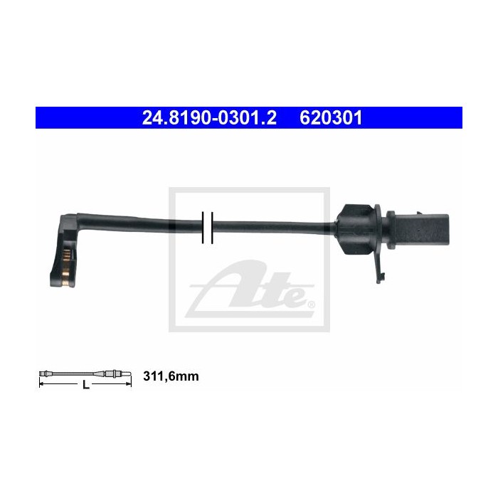 ATE Warnkontakt, Bremsbelagverschleiß 24.8190-0301.2