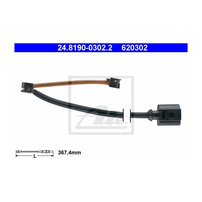 ATE Warnkontakt, Bremsbelagverschleiß 24.8190-0302.2