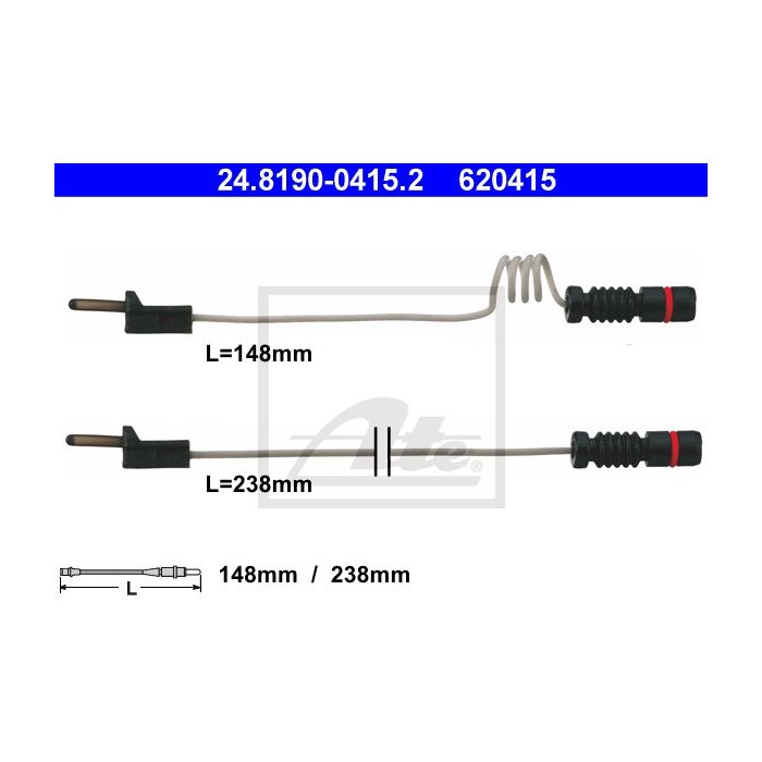 ATE Warnkontakt, Bremsbelagverschleiß 24.8190-0415.2
