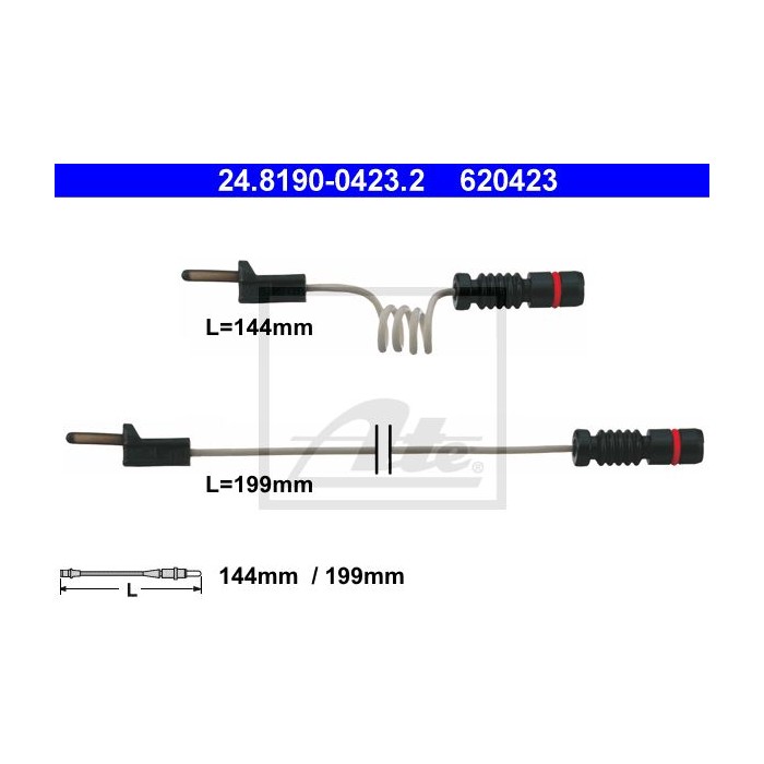 ATE Warnkontakt, Bremsbelagverschleiß 24.8190-0423.2
