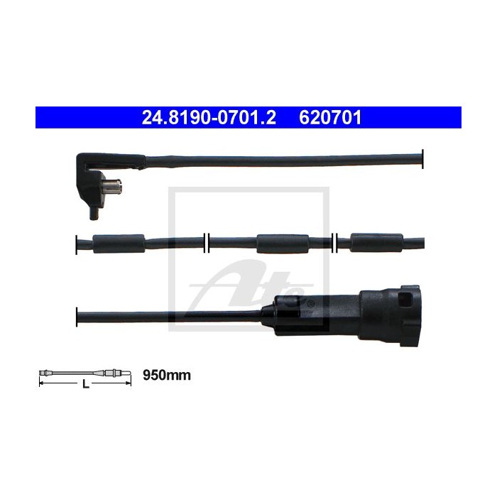 ATE Warnkontakt, Bremsbelagverschleiß 24.8190-0701.2