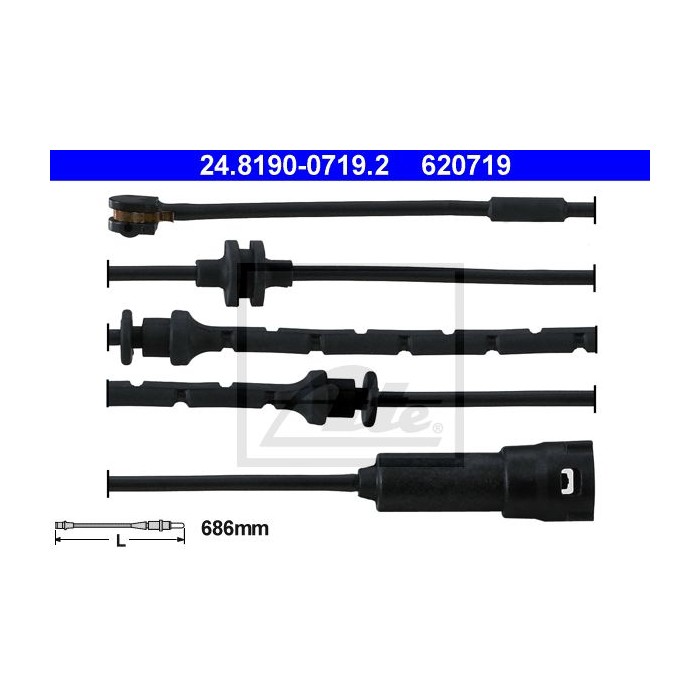 ATE Warnkontakt, Bremsbelagverschleiß 24.8190-0719.2