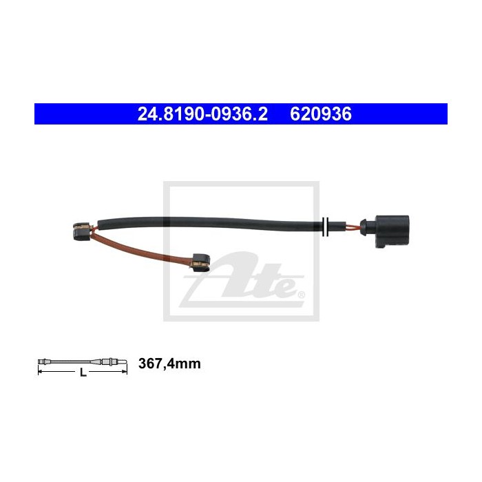 ATE Warnkontakt, Bremsbelagverschleiß 24.8190-0936.2