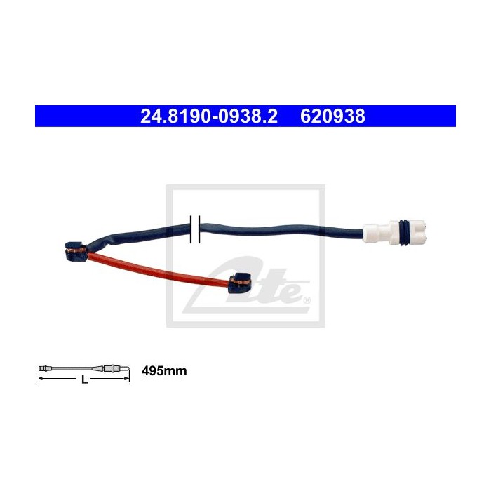 ATE Warnkontakt, Bremsbelagverschleiß 24.8190-0938.2