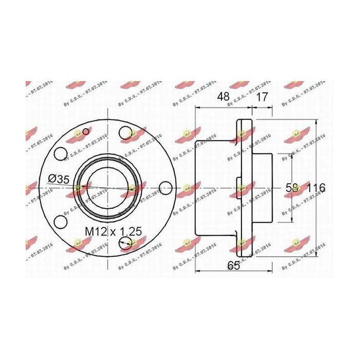 AUTOKIT Radlagersatz 01.338