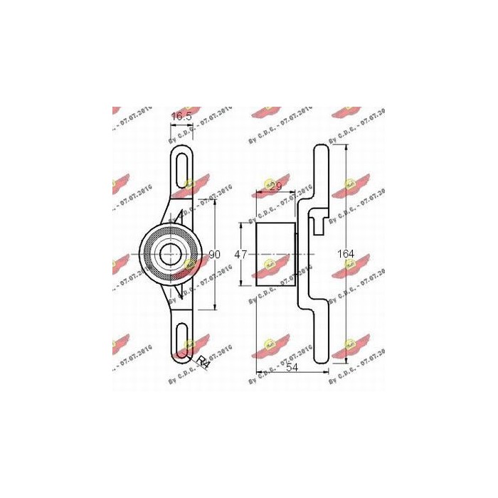 AUTOKIT Spannrolle, Zahnriemen 03.042
