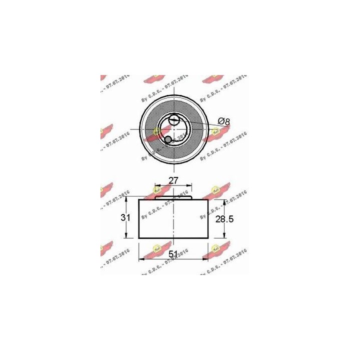 AUTOKIT Spannrolle, Zahnriemen 03.279
