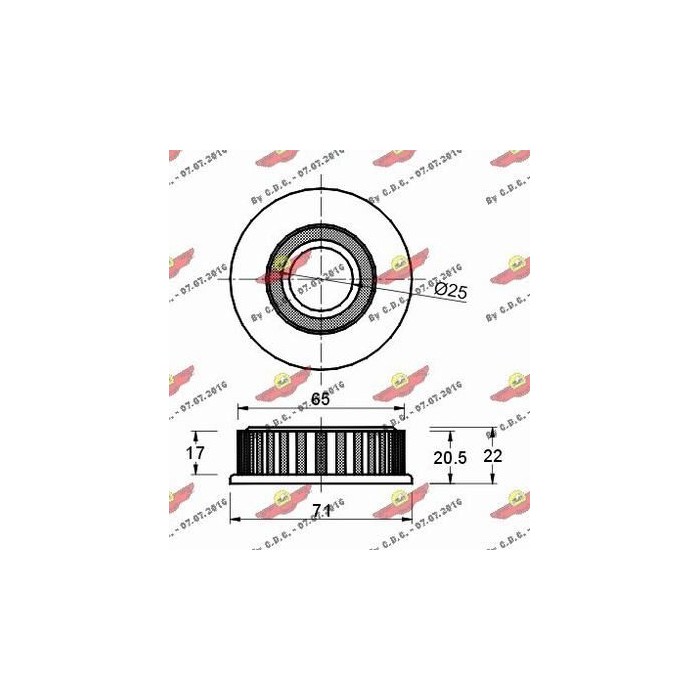 AUTOKIT Umlenk-/Führungsrolle, Zahnriemen 03.80321
