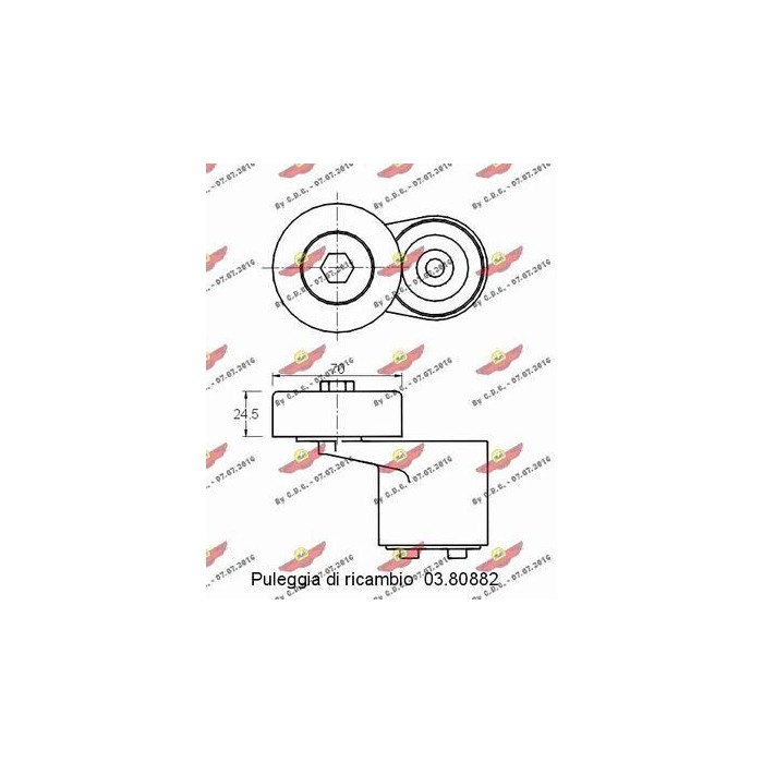 AUTOKIT Spannarm, Keilrippenriemen 03.80881