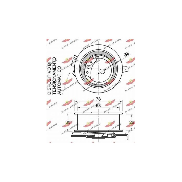 AUTOKIT Spannrolle, Zahnriemen 03.81682