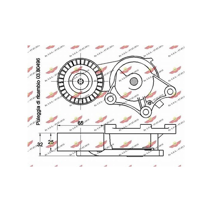 AUTOKIT Spannarm, Keilrippenriemen 03.81736