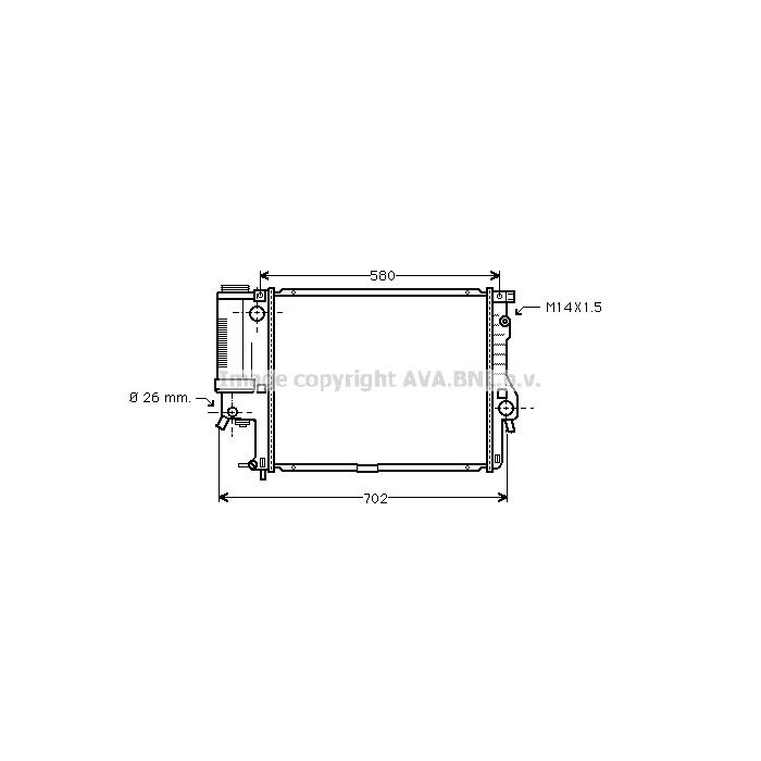AVA QUALITY COOLING Kühler, Motorkühlung BWA2186