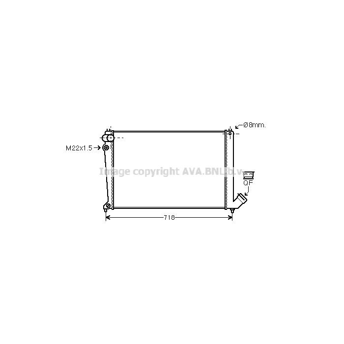 AVA QUALITY COOLING Kühler, Motorkühlung CNA2105