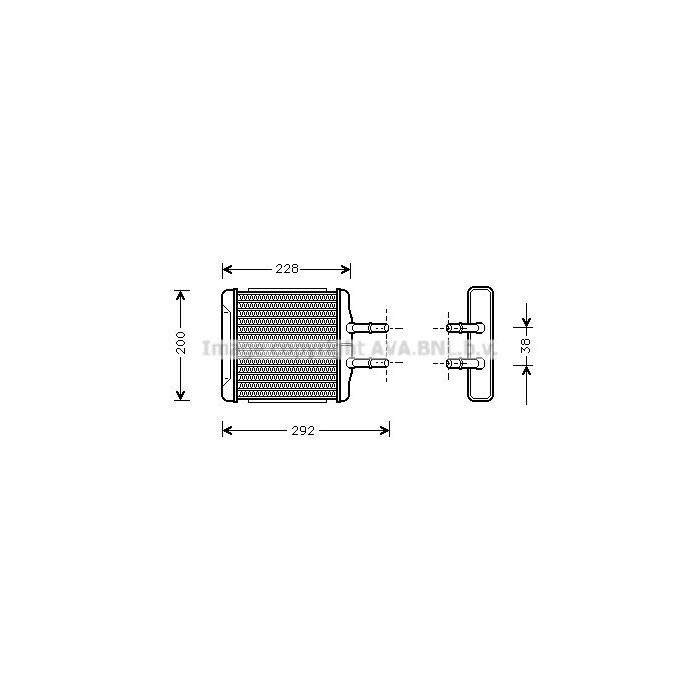 AVA QUALITY COOLING Wärmetauscher, Innenraumheizung DW6027