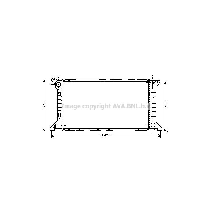 AVA QUALITY COOLING Kühler, Motorkühlung FD2206