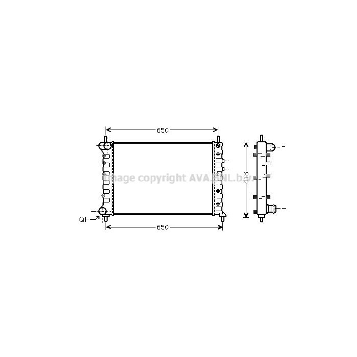 AVA QUALITY COOLING Kühler, Motorkühlung LCA2076