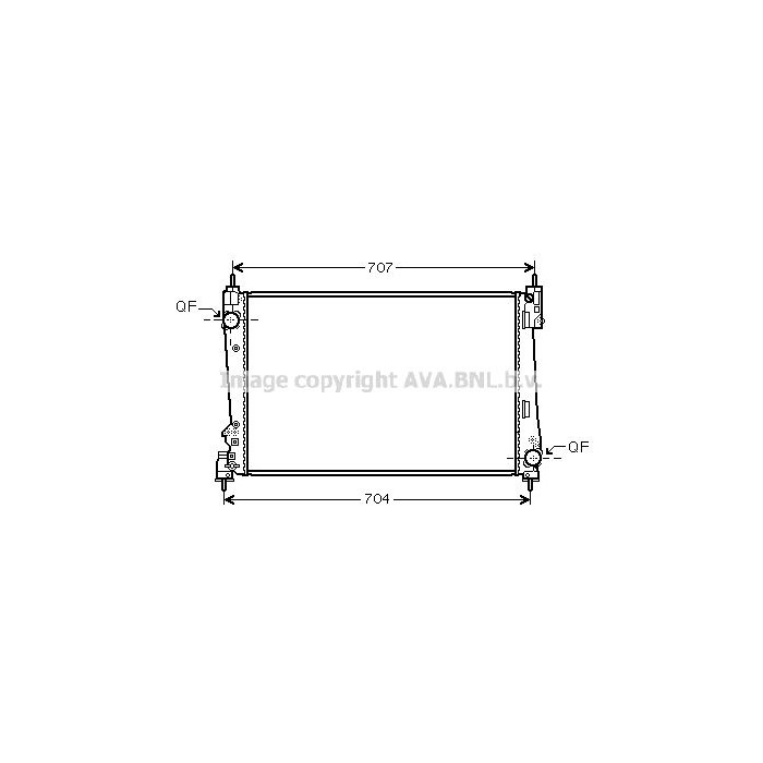 AVA QUALITY COOLING Kühler, Motorkühlung LCA2096
