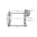 AVA QUALITY COOLING Kühler, Motorkühlung MSA2243