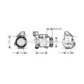 AVA QUALITY COOLING Kompressor, Klimaanlage MSK075