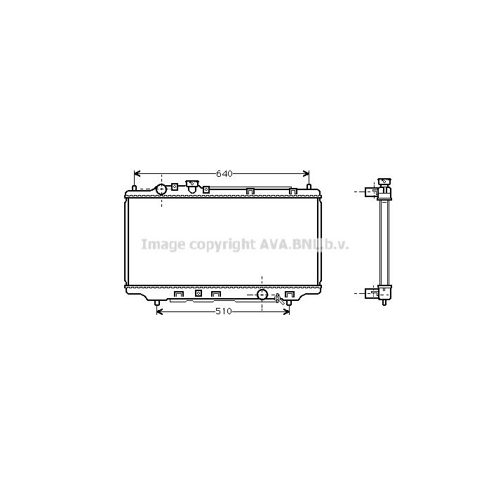 AVA QUALITY COOLING Kühler, Motorkühlung MZ2098