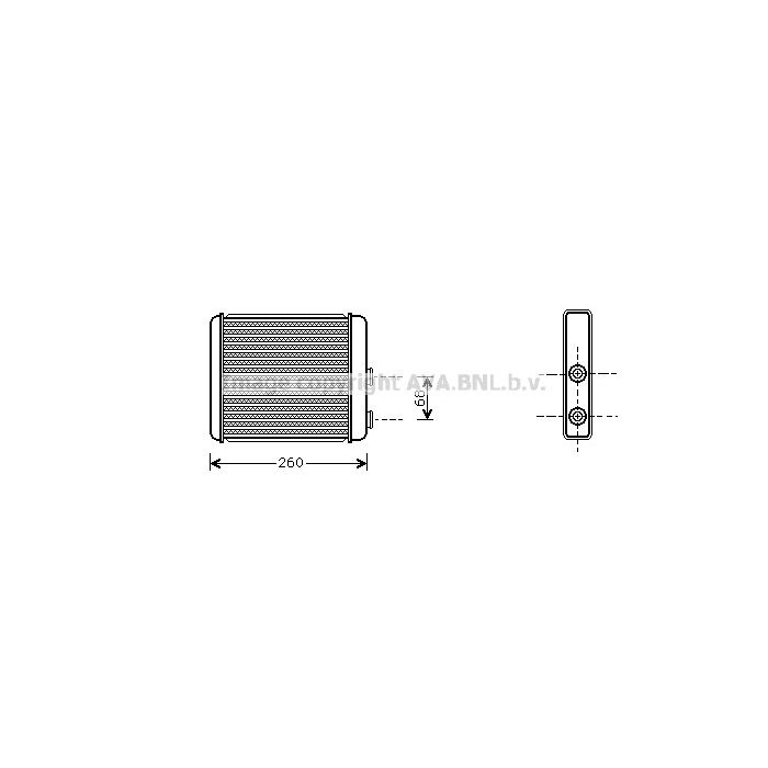 AVA QUALITY COOLING Wärmetauscher, Innenraumheizung OL6259