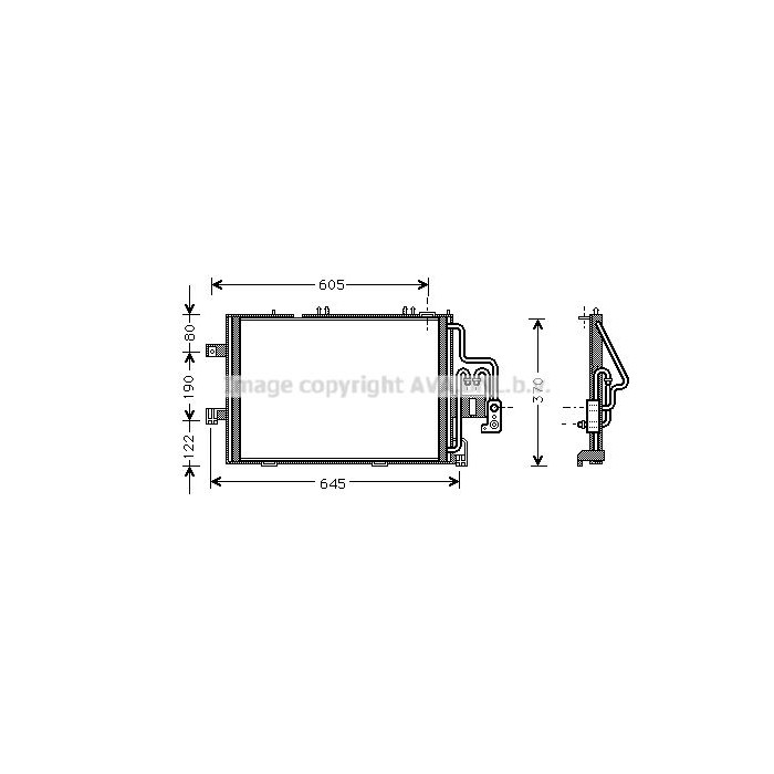 AVA QUALITY COOLING Kondensator, Klimaanlage OLA5307