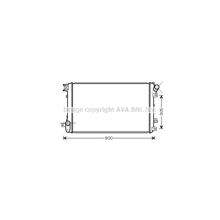 AVA QUALITY COOLING Kühler, Motorkühlung RT2408
