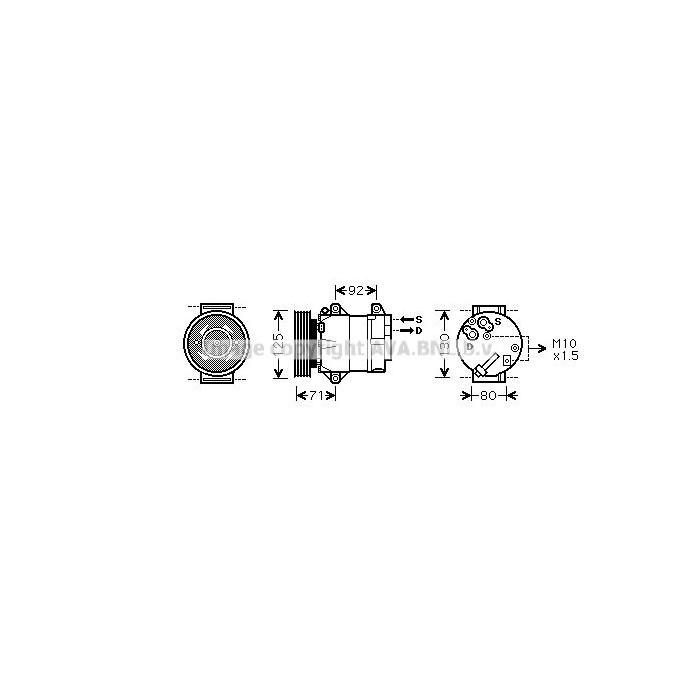 AVA QUALITY COOLING Kompressor, Klimaanlage RTK103
