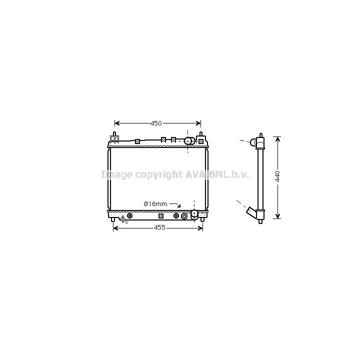 AVA QUALITY COOLING Kühler, Motorkühlung TO2259