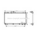 AVA QUALITY COOLING Kühler, Motorkühlung TO2321