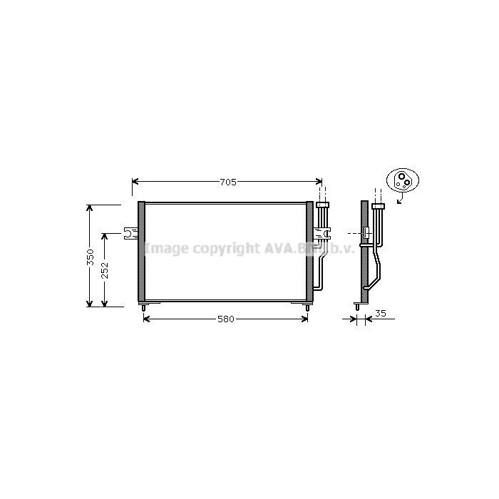AVA QUALITY COOLING Kondensator, Klimaanlage VO5086