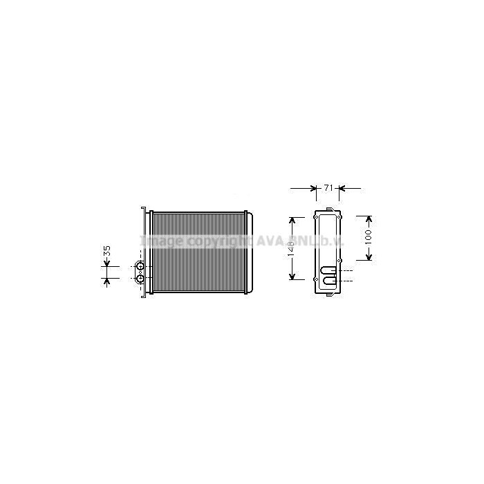 AVA QUALITY COOLING Wärmetauscher, Innenraumheizung VO6085