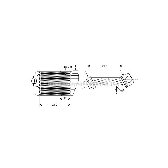 AVA QUALITY COOLING Ladeluftkühler VW4158