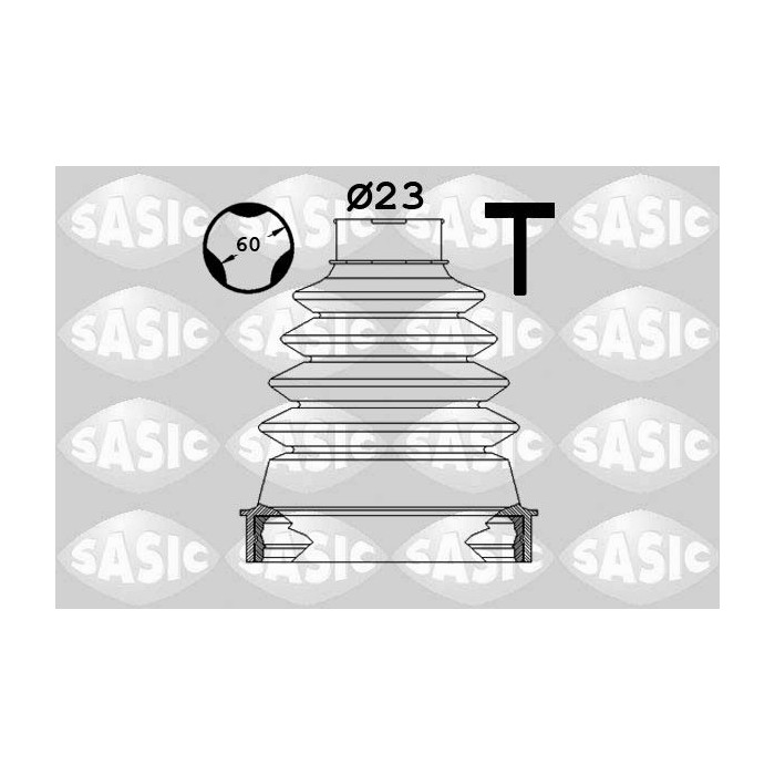 SASIC Faltenbalgsatz, Antriebswelle 1904042