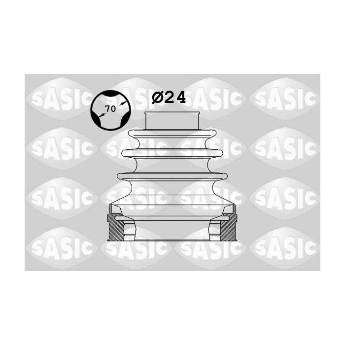 SASIC Faltenbalgsatz, Antriebswelle 1906025
