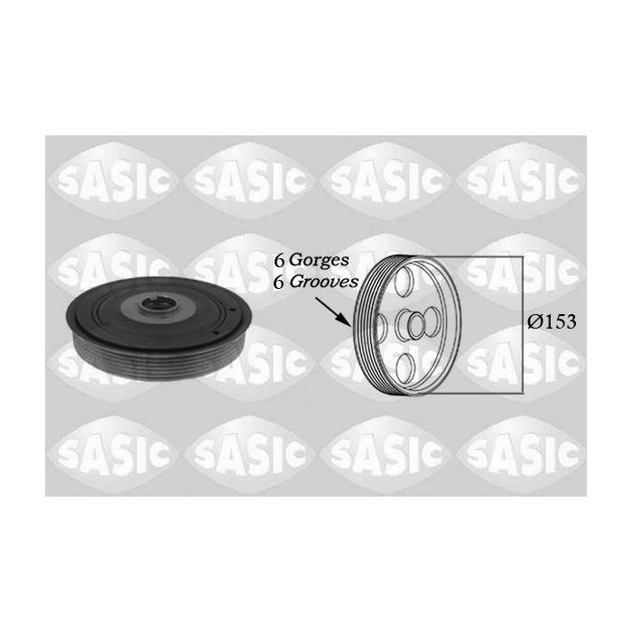 SASIC Riemenscheibe, Kurbelwelle 2150012