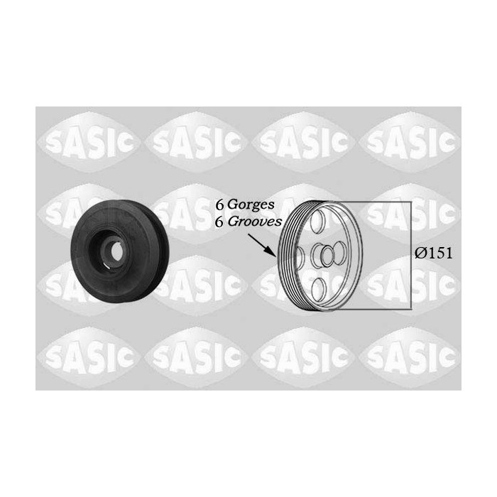 SASIC Riemenscheibe, Kurbelwelle 2156008