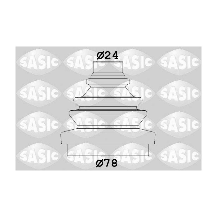 SASIC Faltenbalgsatz, Antriebswelle 2933013