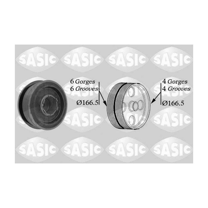 SASIC Riemenscheibe, Kurbelwelle 9001808