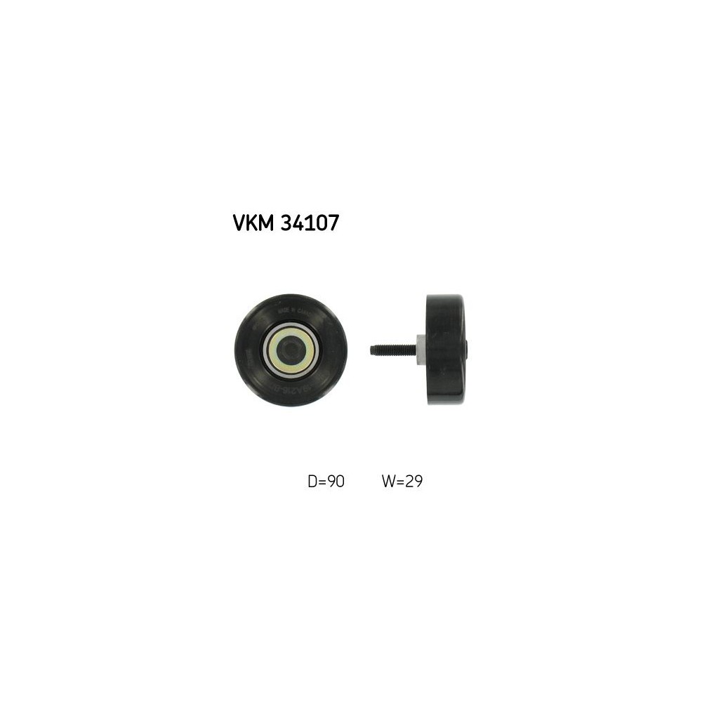 SKF Umlenk-/Führungsrolle, Keilrippenriemen VKM34107